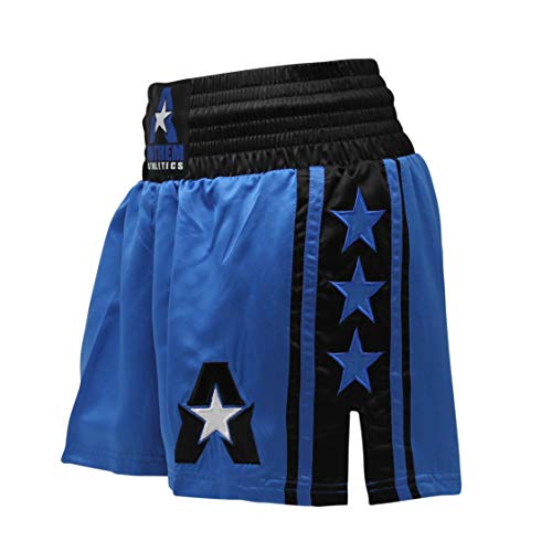 Los Vaqueros Black and Blue Western Muay Thai Shorts