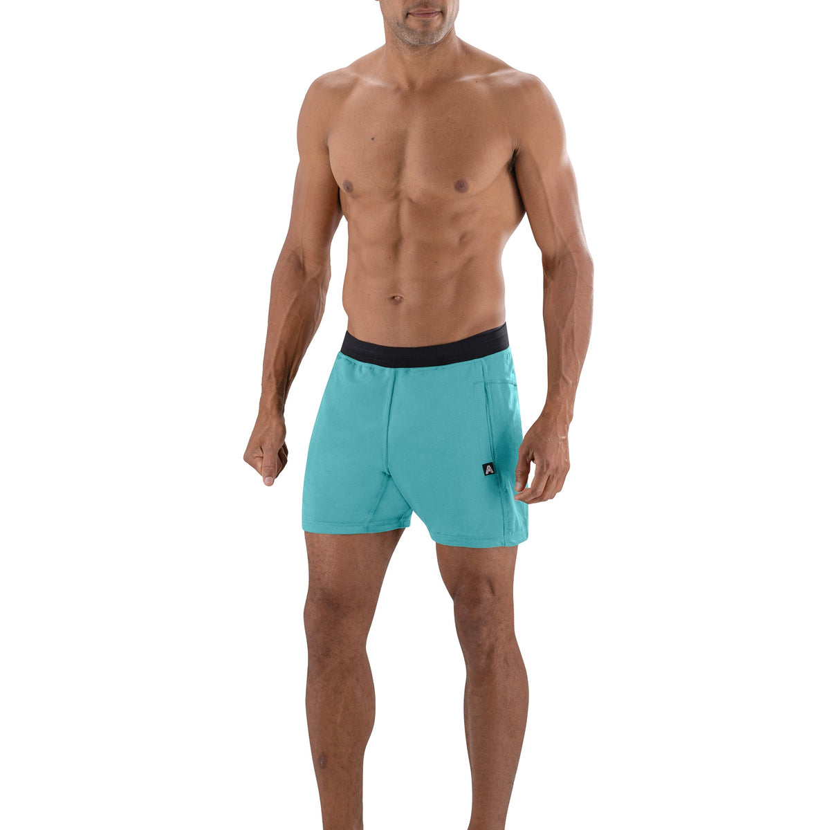 YUGINI Yoga Short Pants Sage Short Loose Comfortable Mens Shorts